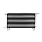 19-row male oil cooler, 7/8" male thread (AN10), silver.