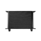 25-row male oil cooler, 7/8" (AN10) male thread, black.