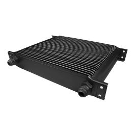 Oil cooler male 30-row Male threads 7/8" (AN10) Black