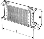 Radiador de aceite Setrab Proline 34 filas 330 x 264 mm (235 mm)