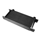 16-row female oil cooler, 1/2" female thread, black.