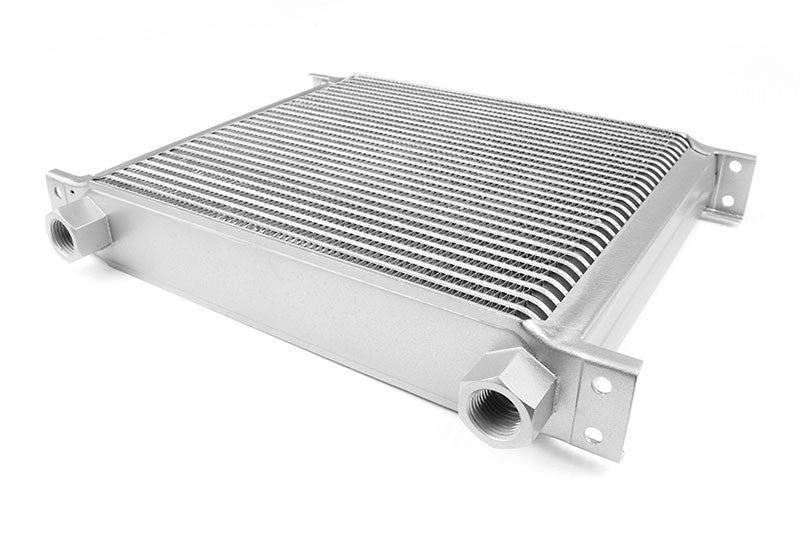 Radiador de aceite 30 filas rosca hembra 1/2" plateado