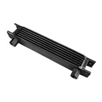 7-row female oil cooler, 1/2" female thread, black.