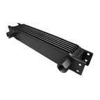 7-row female oil cooler, 1/2" female thread, black.