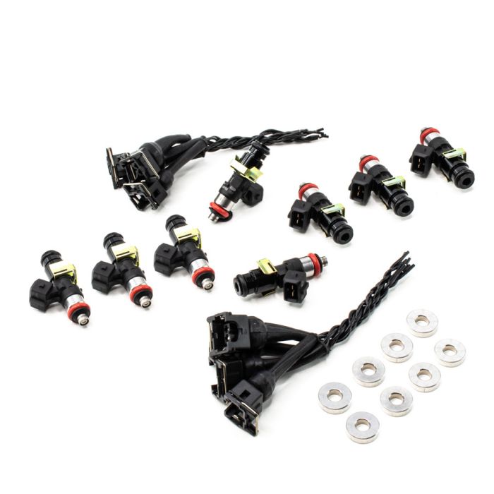 Deatschwerks EV14 1500cc Injector Set for 2000-13 Chevrolet Silverado 1500 and GMC Sierra 1500, V8 4.8L/5.3L/6.0L/6.2L Gasoline (excluding Flex Fuel).