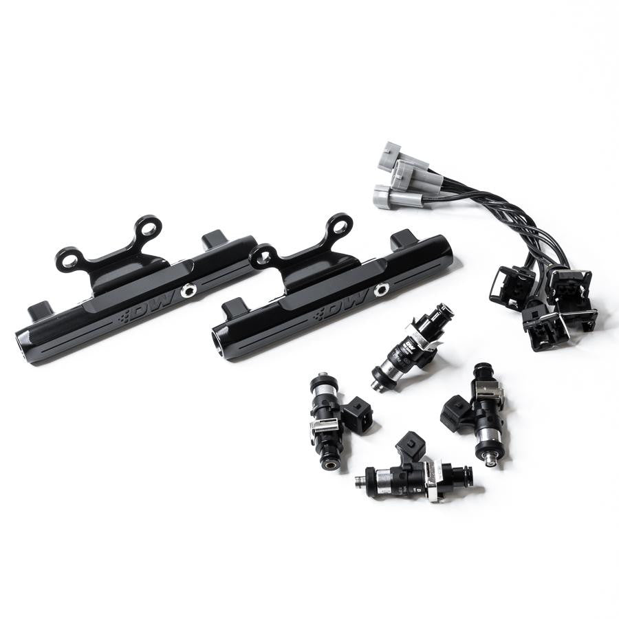 Riel de combustible con inyectores DeatschWerks de 2200 cc para Subaru MPFI WRX 2002-2014, STI 2007-2015 y Legacy GT 2007-2012.