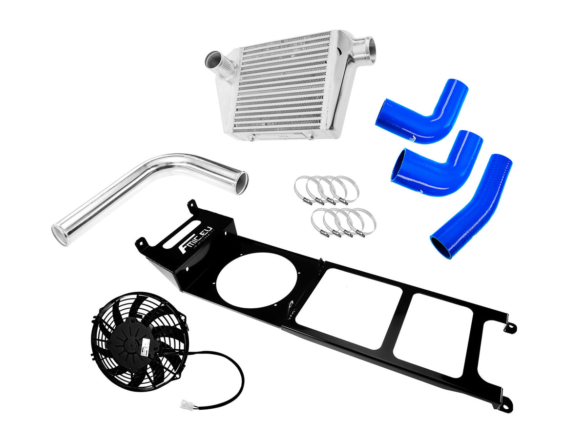 Kit de intercooler para Nissan Patrol con motor BMW 3.0 D M57 azul