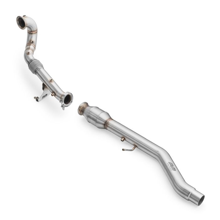 Downpipe with RM Motors silencer for Volkswagen Arteon 2.0 TSI