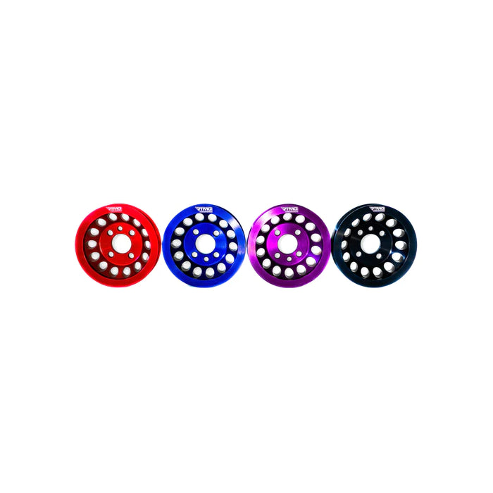 RTMG Performance Crankshaft Pulley for 1.8T 20VT without A/C, black.