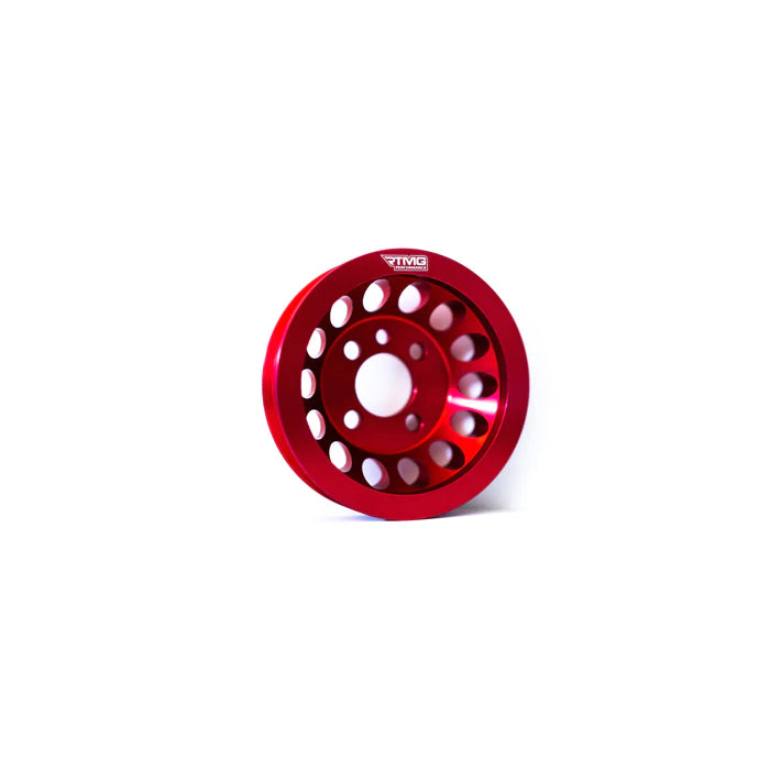RTMG Performance Crank Pulley for 1.8T 20VT without A/C, red.