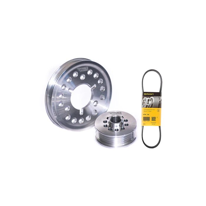RTMG Performance Reduction Pulley Kit for Citroën Saxo / Peugeot Rallye 16V - with AC. Smaller dimensions.