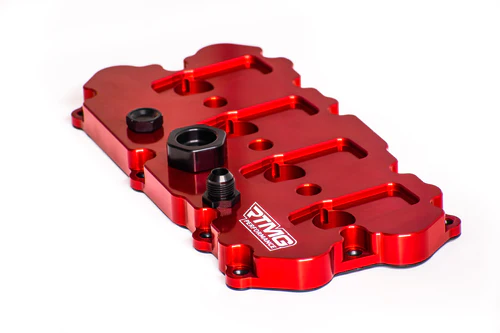 Tapa de balancines RTMG Performance para motores EA113 2.0 TFSI roja