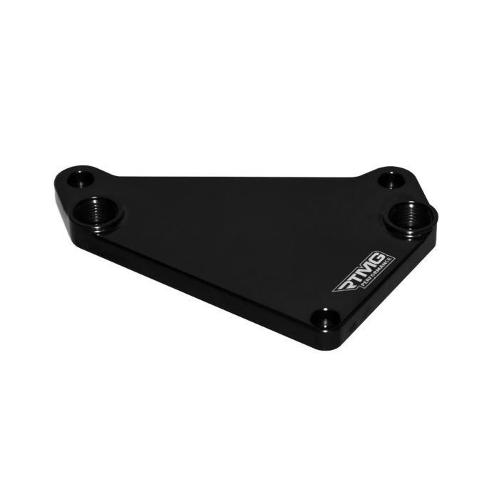RTMG Performance DSG DQ500 Transmission Upgrade Oil Cooler Adapter Plate Black with AN10 Fittings
