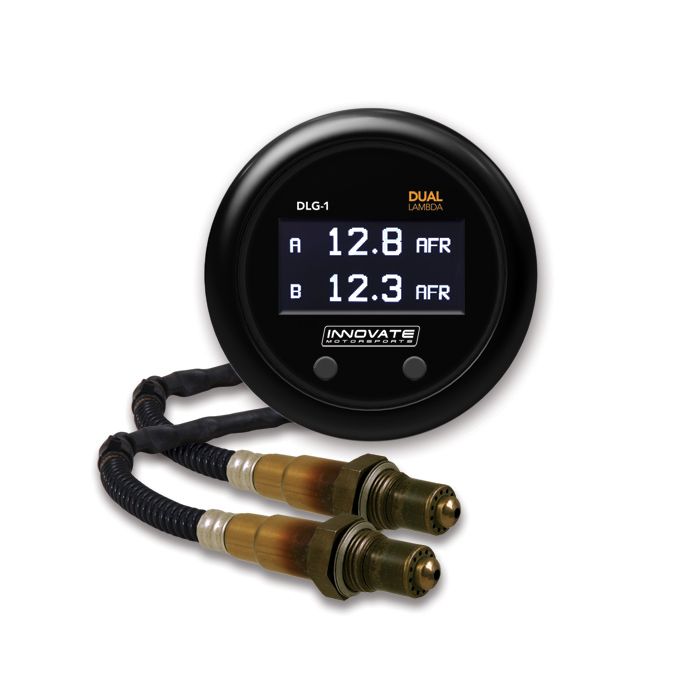Medidor AFR DLG-1 Innovate de doble canal para 2 sensores lambda