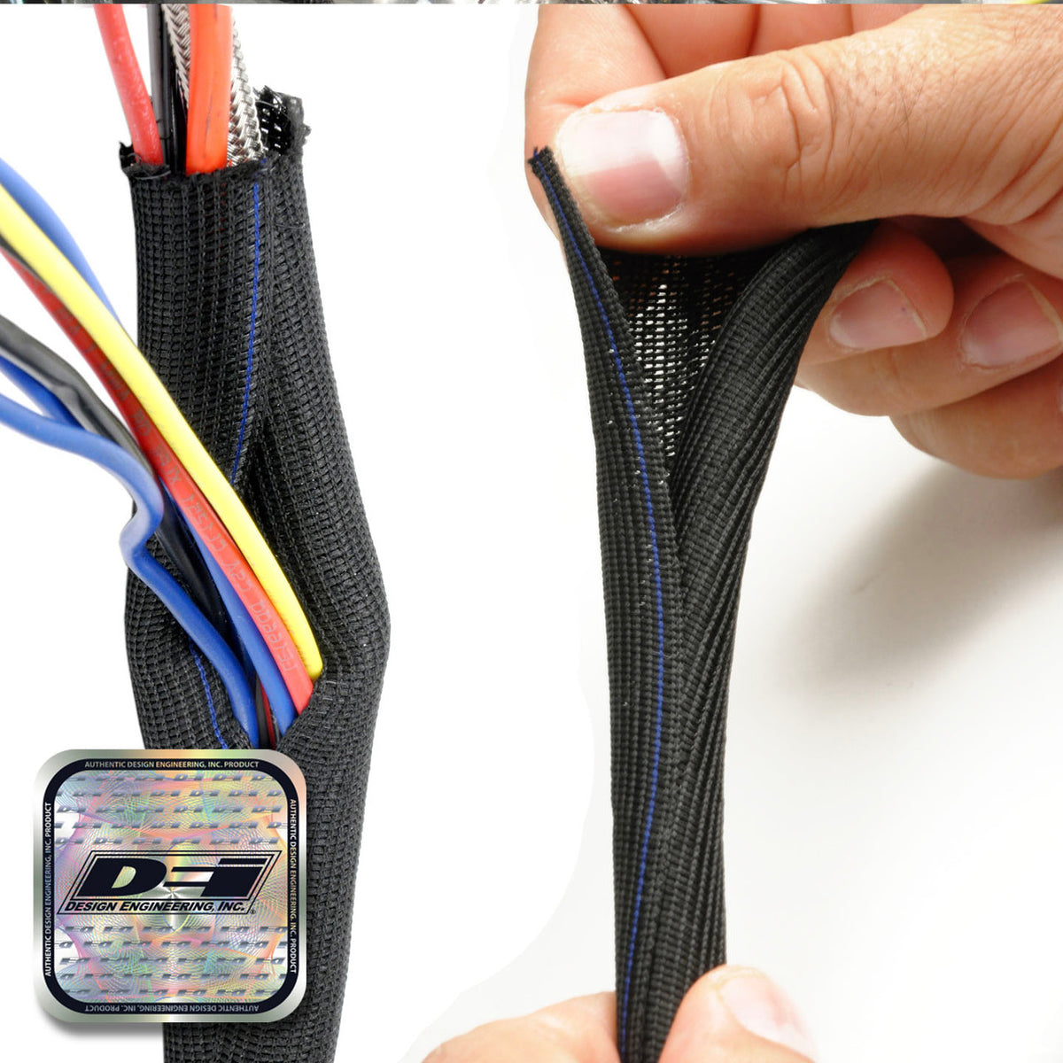 Funda de cable abierta DEI Easy Loom 1,27 cm (1/2in) x 30 cm DEI 10653