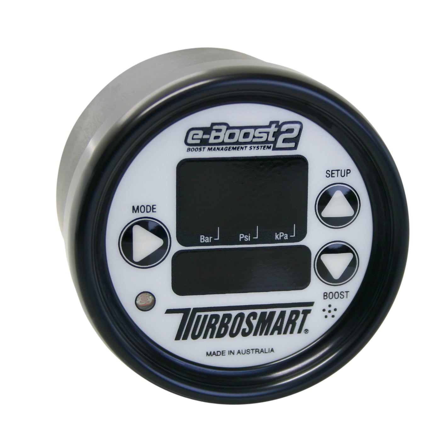 EBC Turbosmart e-Boost2 60PSI 66mm Esfera blanca/Bisel negro