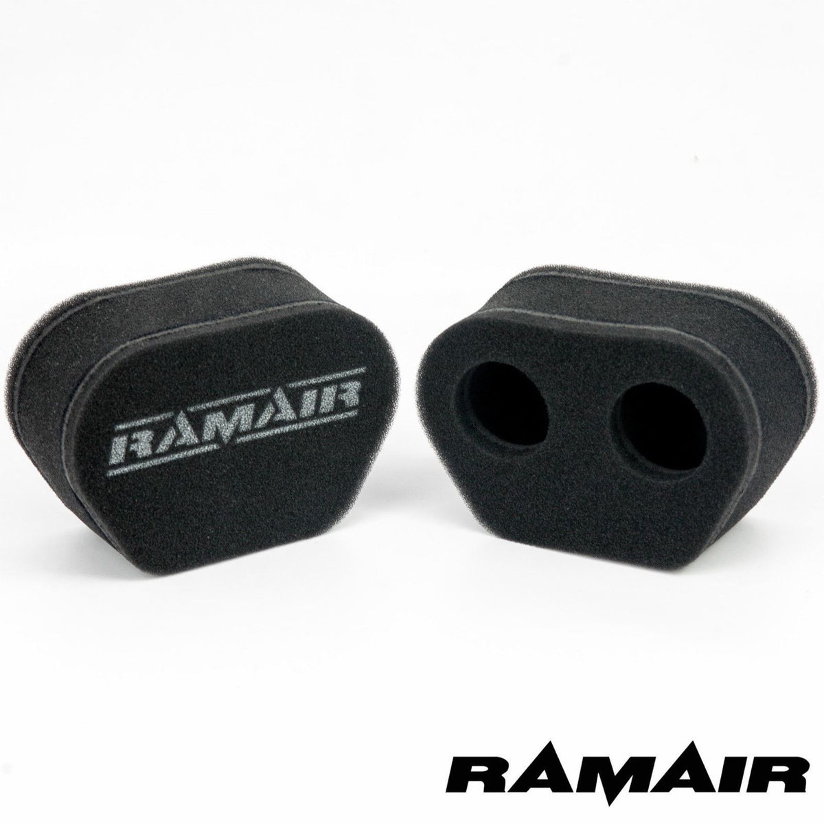 2x filtro de aire de calcetín para carburador de moto con doble entrada Ramair MS-008