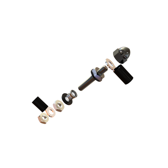 Kit de pernos para mamparo eléctrico, paquete de 6 unidades, Radium Engineering