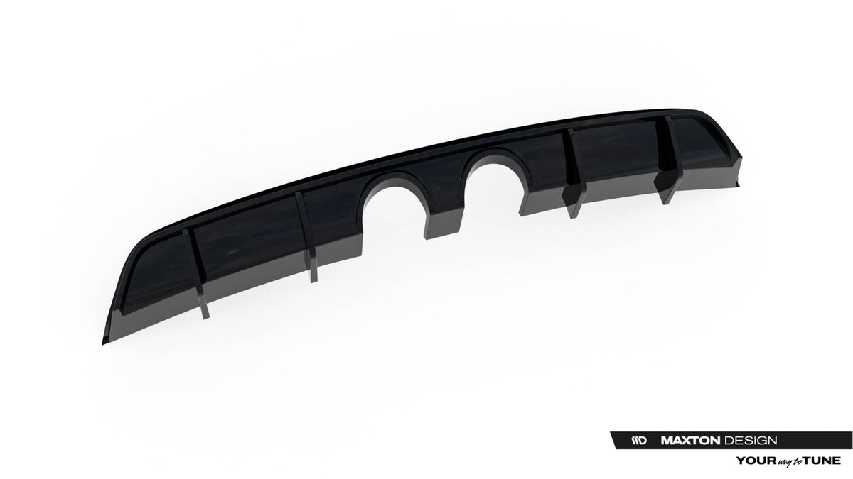 Difusor trasero V.2 para Volkswagen Scirocco Mk3 (R32 Exhaust)