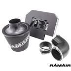Ramair SR-225-BK-ECU High Performance Foam Air Filter Kit for Ford Focus ST 225, Black, with ECU mount.