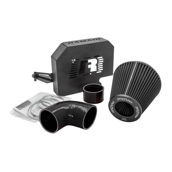 Proram Induction Air Filter Kit with ECU Bracket PRK-225-BK-ECU for Ford Focus ST 225 Black