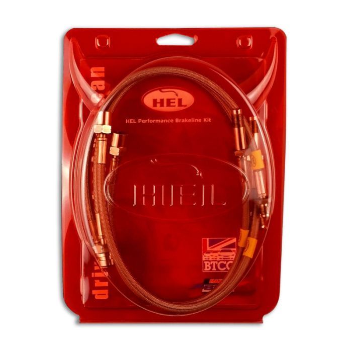 HEL Performance transparent blue braided clutch lines for BMW 3 Series E46 (all models except M3).
