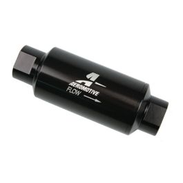 Filtro de combustible Aeromotive 12324 ORB-10 negro de 100 micras