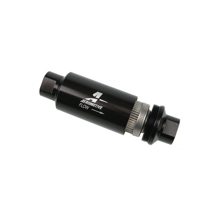 Filtro de combustible Aeromotive 12324 ORB-10 negro de 100 micras