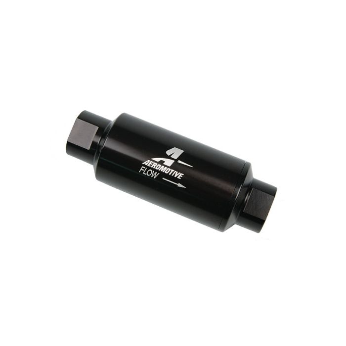 Filtro de combustible Aeromotive 12324 ORB-10 negro de 100 micras