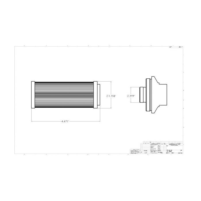 Aeromotive 12339 Pro-Series 10-Micron ORB-12 Fuel Filter