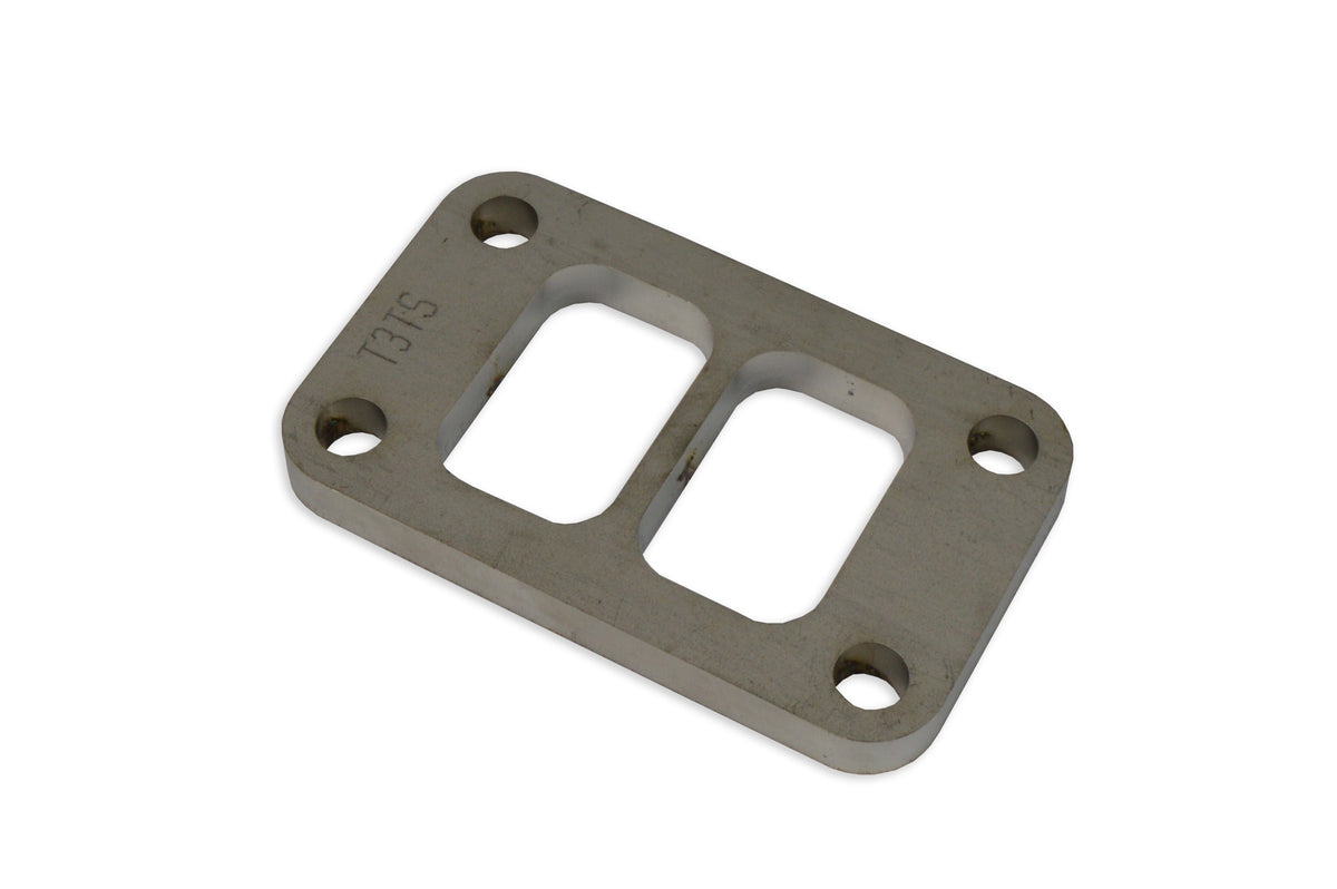 Brida de escape T3 twin scroll acero inoxidable SS304