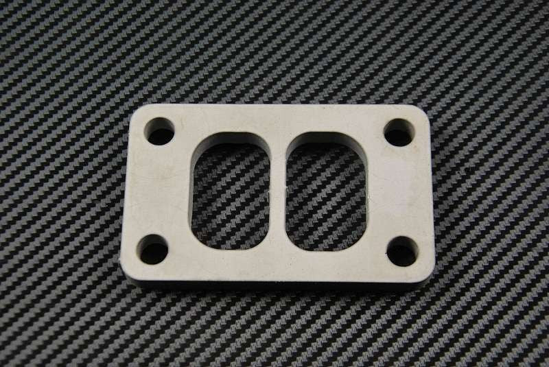 Brida de escape T3 twin scroll acero inoxidable SS304