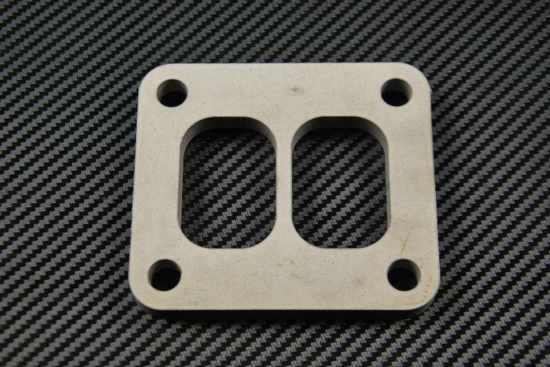 Brida de escape T4 twin scroll acero inoxidable SS304