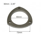Brida de escape acero inoxidable SS304 60 mm 3 tornillos