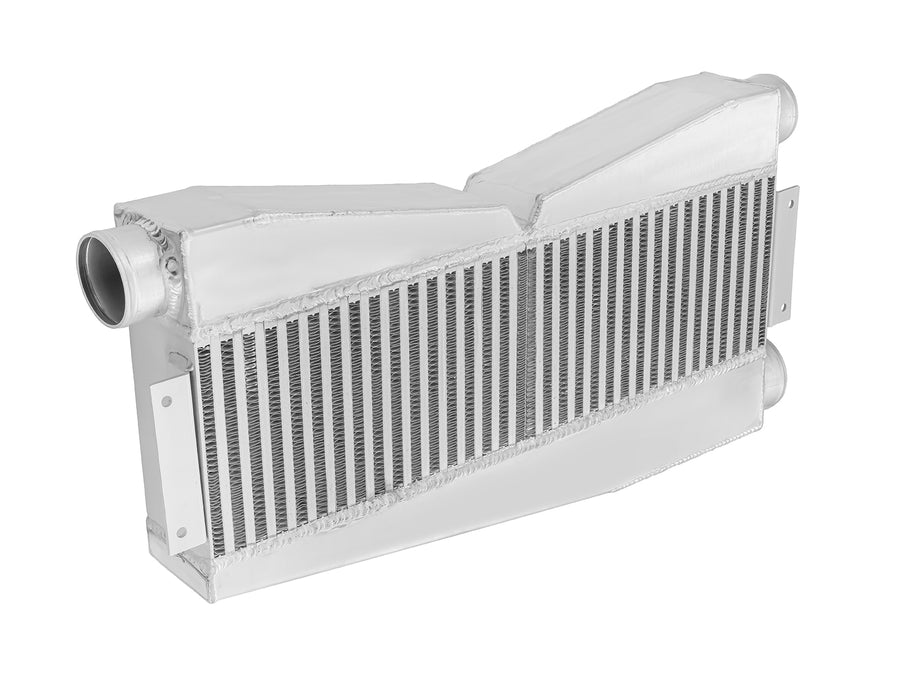 595x180x90 mm FMIC twin-turbo intercooler. European side outlet.