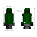 Adaptador de salida de bomba de combustible con válvula de retención Radium Engineering