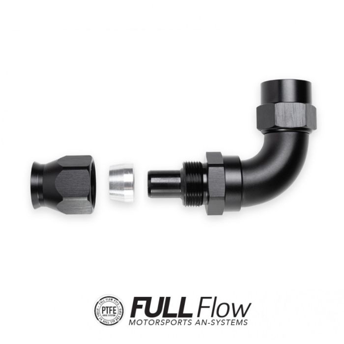 Nuke Performance 30 Degree AN6 Full Flow PTFE Hose End Fitting