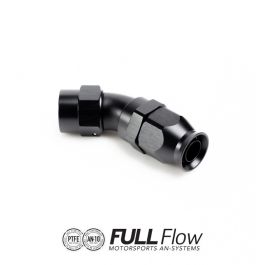 Conector de extremo de manguera de PTFE de flujo completo Nuke Performance de 45 grados AN10