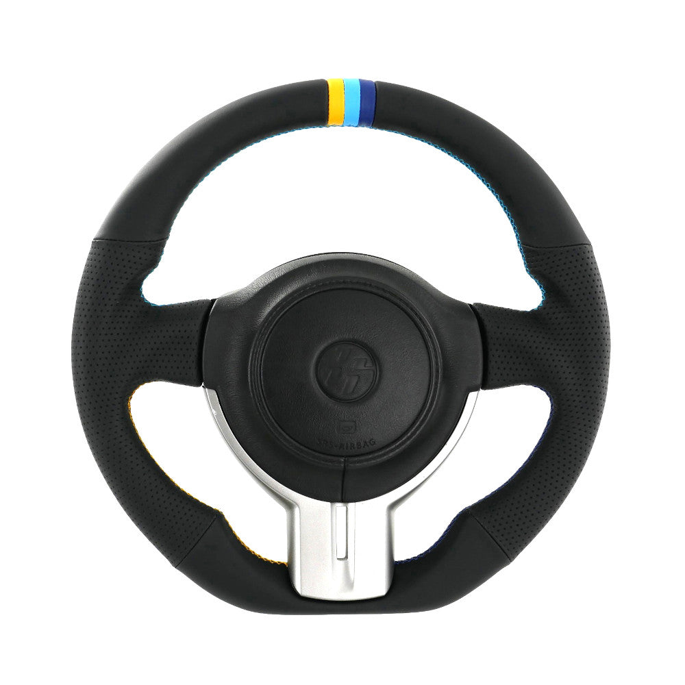 Volante GReddy de cuero negro con franja de 3 colores para Toyota GT86 (12-16)