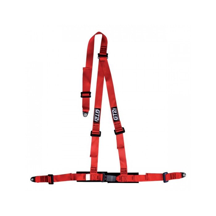 Arnés GT2I de 3 puntos CEE de 2" rojo, homologado por la CEE.