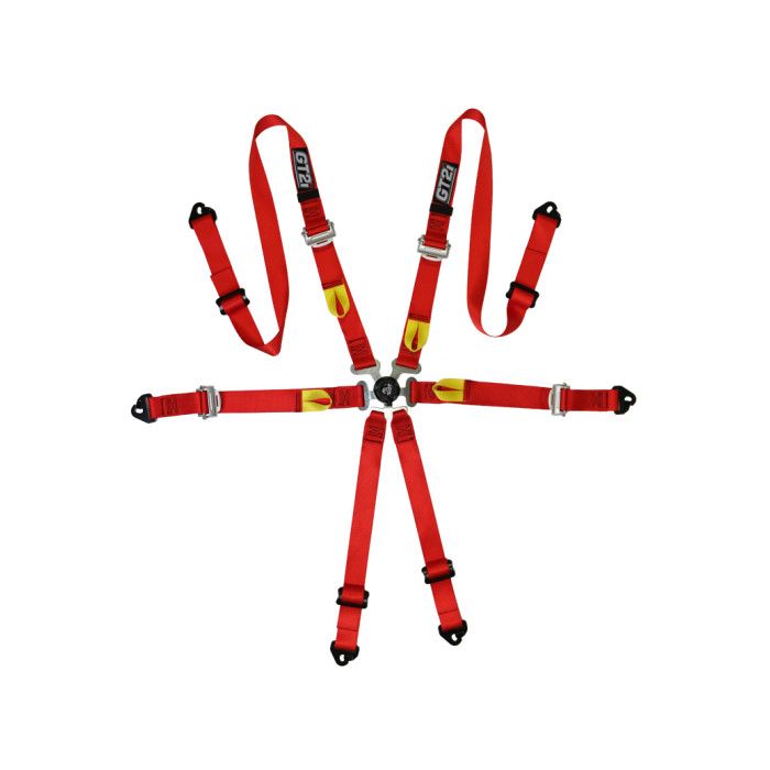 Arnés GT2I Sedan Pro V3 Rojo, homologado por la FIA 8853-2016