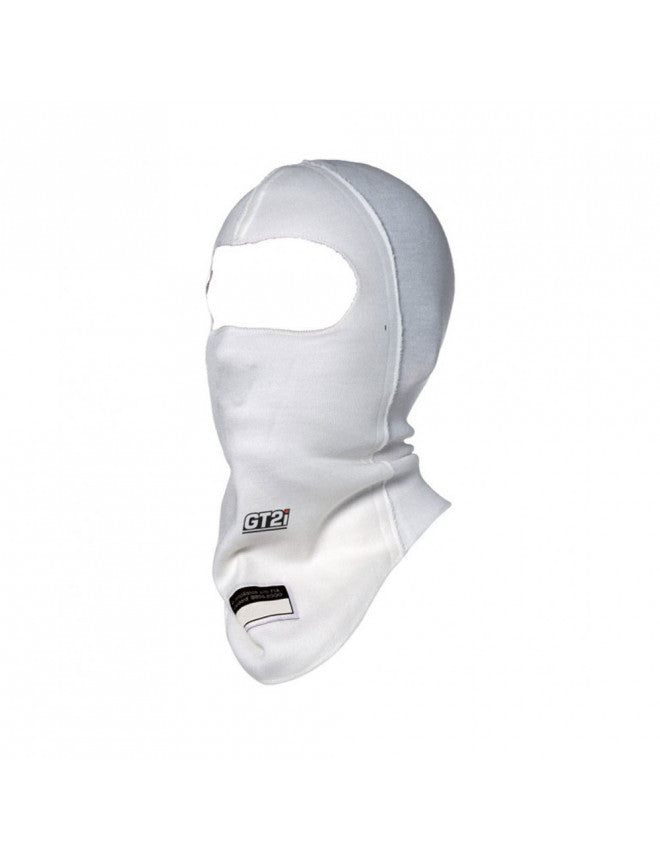 Balaclava abierta GT2I Race blanca homologada FIA 8856-2018
