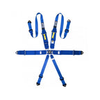 Arnés de carreras GT2I Sedan de 6 puntos, color azul, homologado por la FIA 8853-16