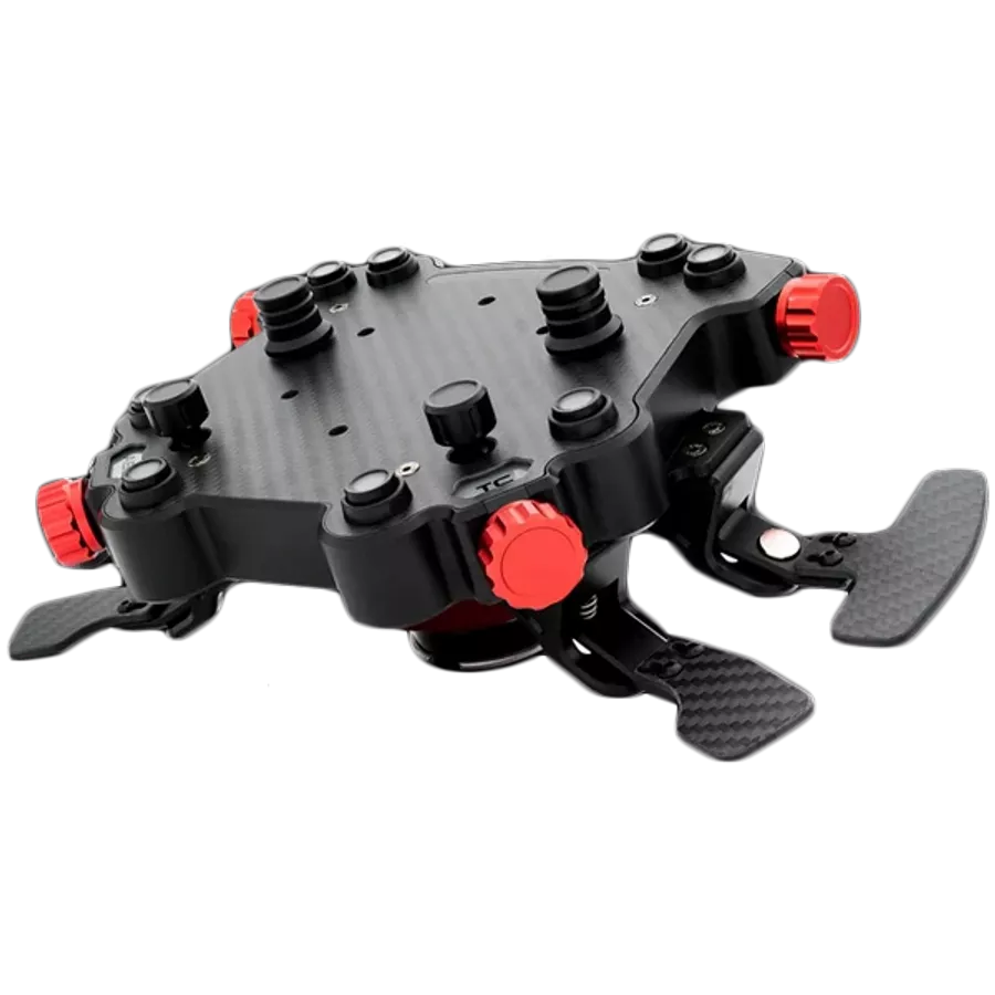 Volante GT 330 mm de cuero tipo R SIMAGIC GT Pro Hub (K) con levas de cambio para simulador Simracing – otra vista