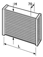 Núcleo de intercooler Setrab Proline 316x276x70 mm