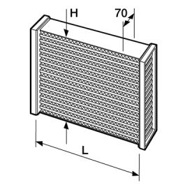 Setrab Proline intercooler core 514x329x70mm