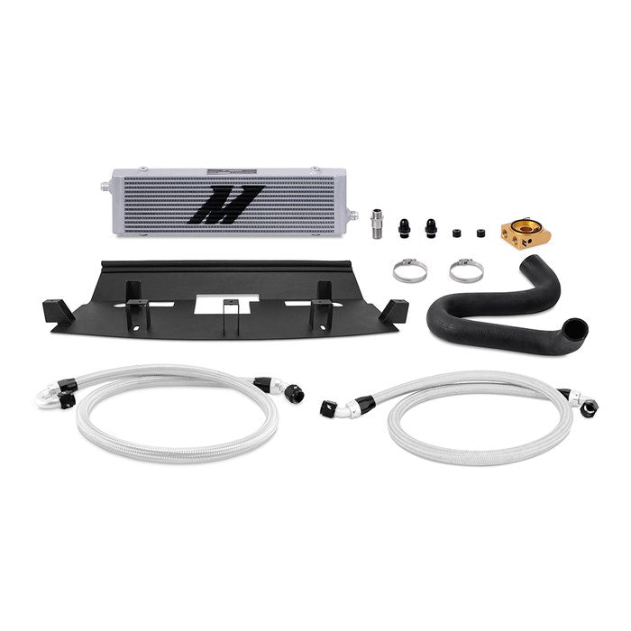 Mishimoto MMOC-MUS8-18T Kit de radiador de aceite termostático para Ford Mustang GT 18+ plata