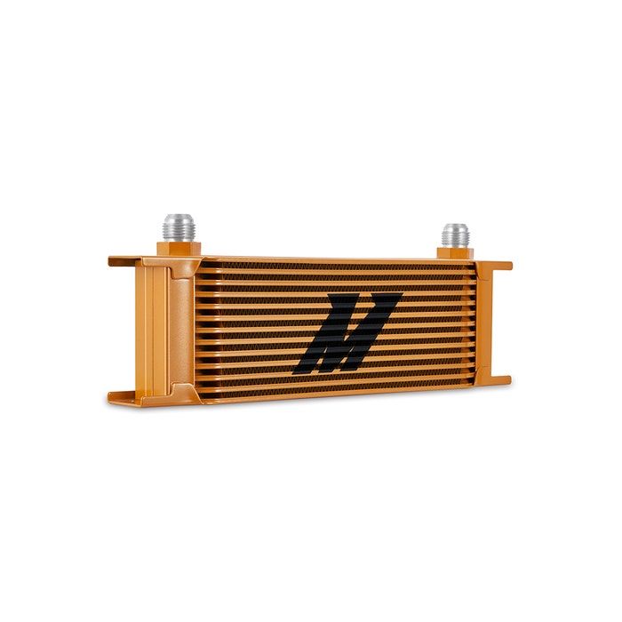 Mishimoto MMOC-13GD 13-Row Universal Oil Cooler, Gold.