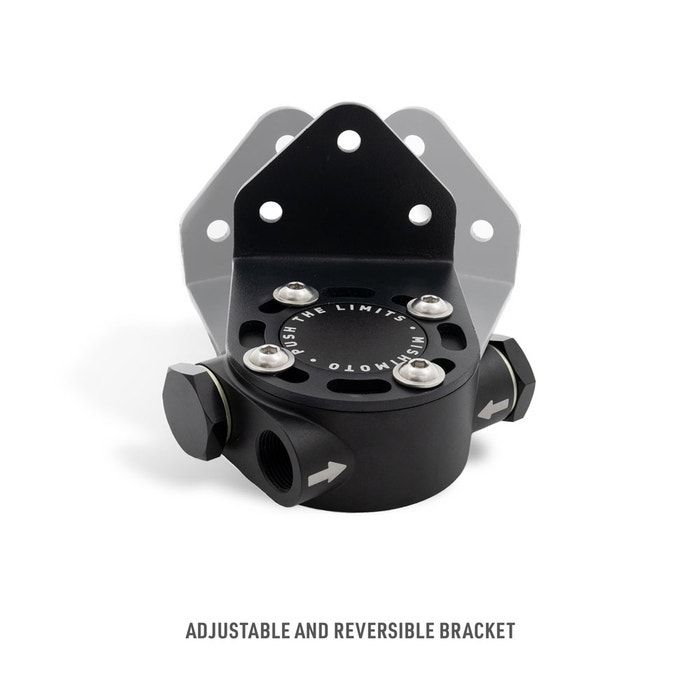 Mishimoto MMOC-RFH-M20BK Remote Oil Filter Head with M20x1.5 Thread, Black