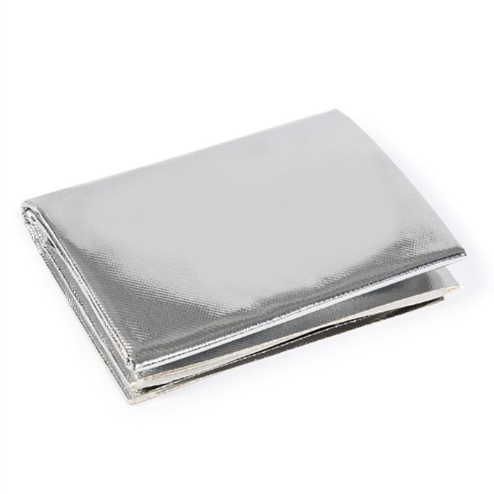 Mishimoto MMHP-ASHB-1224 Adhesive-Backed Silica-Aluminum Heat Barrier, 12"x24"